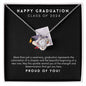 Happy Graduation - Love Knot Necklace | Black