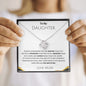 DAUGHTER | LOVE KNOT | WHITE & BLACK BORDER