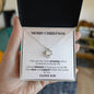 MERRY CHRISTMAS | LOVE KNOT NECKLACE | ADD NAME