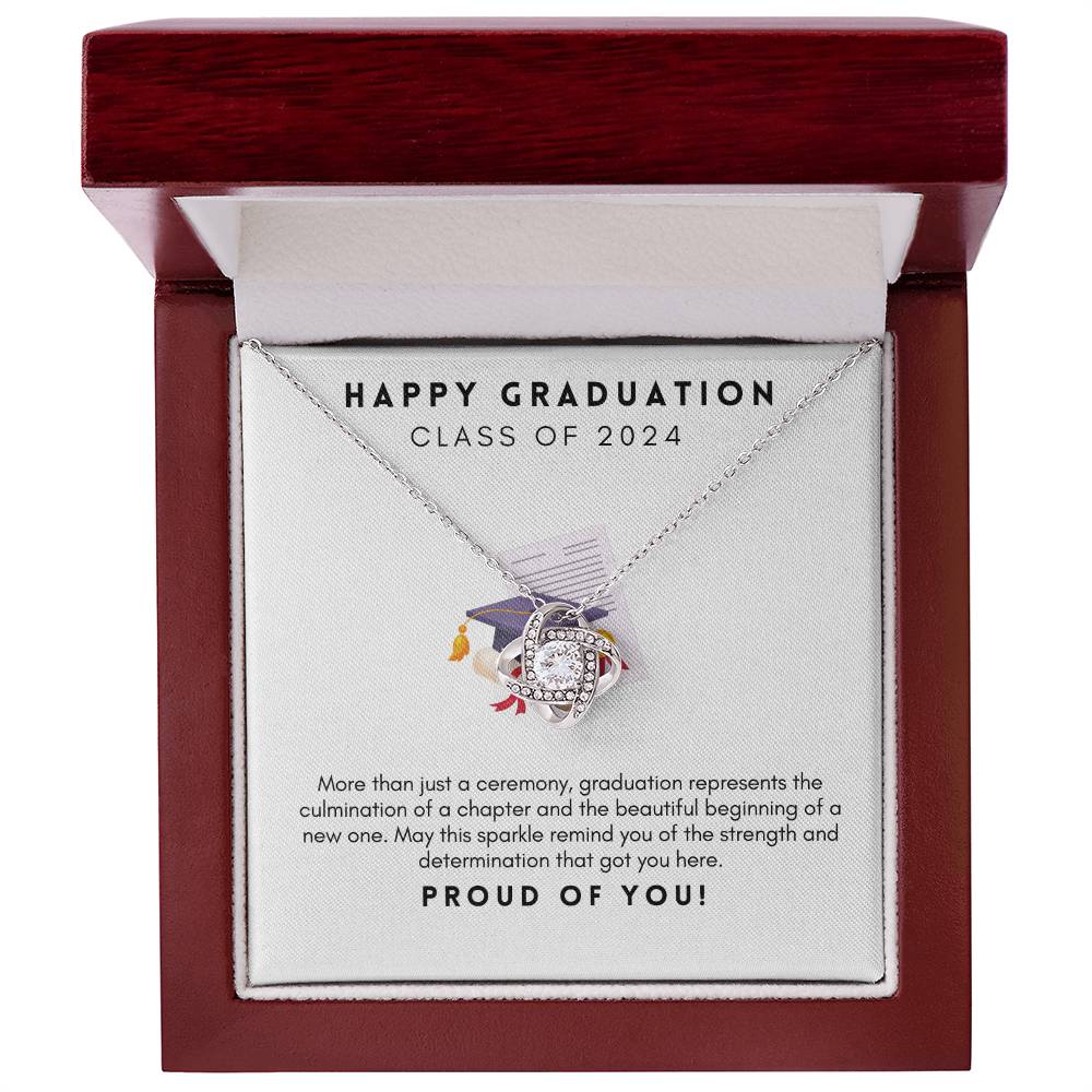 Happy Graduation - Proud Love Knot Necklace