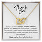 THANK YOU | INTERLOCKING HEARTS | WHITE