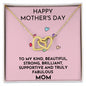HAPPY MOTHER'S DAY | INTERLOCKING HEARTS | PINK
