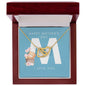 Mother's Day 'M' | Interlocking Hearts | P. Blue
