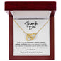 THANK YOU | INTERLOCKING HEARTS | WHITE