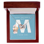 Mother's Day 'M' | Interlocking Hearts | P. Blue
