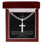 Son | Easter | Cuban Link with Cross | From Mom