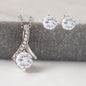 SOULMATE | ALLURING BEAUTY NECKLACE & EARRINGS | D. RED