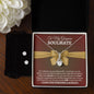 SOULMATE | ALLURING BEAUTY NECKLACE & EARRINGS | D. RED