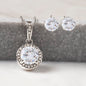 WIFE TO BE | ETERNAL HOPE NECKLACE & EARRINGS l BLACK