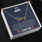WIFE | Signature name necklace | Valentines | Navy