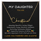 DAUGHTER | Signature name necklace | Black