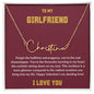 GIRLFRIEND | Signature name necklace | D. Red