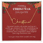 NAME NECKLACE - Merry Christmas Daughter