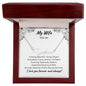 MY WIFE | Signature name necklace | White