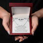 MY WIFE | Signature name necklace | White