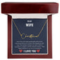 WIFE | Signature name necklace | Valentines | Navy