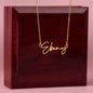 GIRLFRIEND | Signature name necklace | D. Red