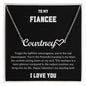 FIANCEE | Heart name necklace | Showstopper | Black