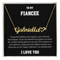FIANCEE | Heart name necklace | Showstopper | Black