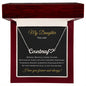 DAUGHTER | Heart name necklace | Black