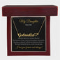 DAUGHTER | Heart name necklace | Black