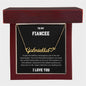 FIANCEE | Heart name necklace | Showstopper | Black
