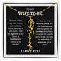 WIFE TO BE | FLOWER NAME NECKLACE | Black