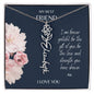 FLOWER NAME NECKLACE - My Best Friend