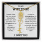 WIFE TO BE | FLOWER NAME NECKLACE