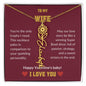 WIFE | Flower name necklace | Valentines | D.Red