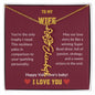 WIFE | Flower name necklace | Valentines | D.Red
