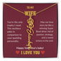 WIFE | Flower name necklace | Valentines | D.Red