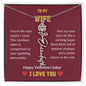 WIFE | Flower name necklace | Valentines | D.Red