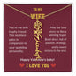 WIFE | Flower name necklace | Valentines | D.Red