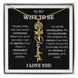 WIFE TO BE | FLOWER NAME NECKLACE | Black