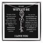 WIFE TO BE | FLOWER NAME NECKLACE | Black