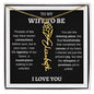 WIFE TO BE | FLOWER NAME NECKLACE | Black