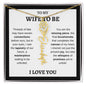 WIFE TO BE | FLOWER NAME NECKLACE