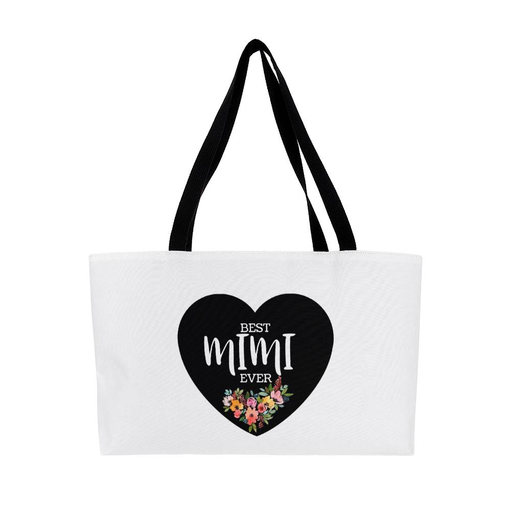 Best Mimi Ever - Heart Necklace & Weekender Tote Bag