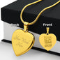 A MOTHER LIKE FLOWER | ENGRAVED HEART