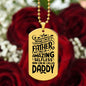 ENGRAVED DOG TAG -Amazing selfless daddy