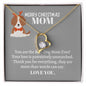 FOREVER LOVE NECKLACE | Merry Christmas | Mom Dog lover | Add Name bottom