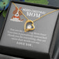 FOREVER LOVE NECKLACE | Merry Christmas | Mom Dog lover | Add Name bottom