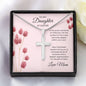 Daughter | Easter | Stainless Cross Necklace | P.Pink