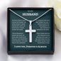 MY HUSBAND | SS CROSS NECKLACE | D. GREEN