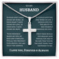 MY HUSBAND | SS CROSS NECKLACE | D. GREEN