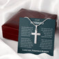 MY HUSBAND | SS CROSS NECKLACE | D. GREEN