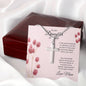 Daughter | Easter | Stainless Cross Necklace | P.Pink