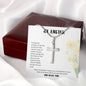 Easter | Stainless Cross | White