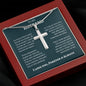 MY HUSBAND | SS CROSS NECKLACE | D. GREEN